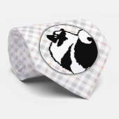 Keeshond Graphics - Niedliche Original Dog Art Krawatte (Gerollt)