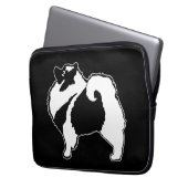 Keeshond Graphics - Niedliche Original Dog Art Laptopschutzhülle (Vorderseite Links)