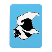 Keeshond Graphics - Niedliche Original Dog Art Magnet (Vertikal)