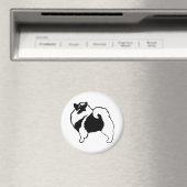 Keeshond Graphics - Niedliche Original Dog Art Magnet (In Situ (Geschirrspüler))