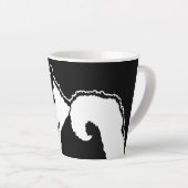 Keeshond Graphics - Niedliche Original Dog Art Milchtasse (Rechte Ecke)