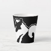 Keeshond Graphics - Niedliche Original Dog Art Milchtasse (Vorderseite)