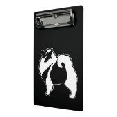 Keeshond Graphics - Niedliche Original Dog Art Mini Klemmbrett (Gewinkelt2)