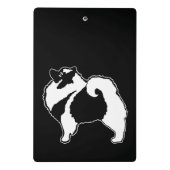 Keeshond Graphics - Niedliche Original Dog Art Mini Klemmbrett (Rückseite)