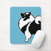 Keeshond Graphics - Niedliche Original Dog Art Mousepad (Mit Mouse)