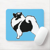 Keeshond Graphics - Niedliche Original Dog Art Mousepad (Mit Mouse)