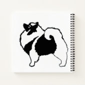 Keeshond Graphics - Niedliche Original Dog Art Notizblock (Rückseite)