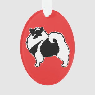 Keeshond Graphics - Niedliche Original Dog Art Ornament