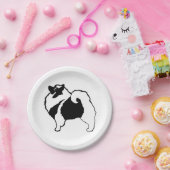Keeshond Graphics - Niedliche Original Dog Art Pappteller (Party)