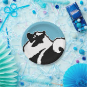 Keeshond Graphics - Niedliche Original Dog Art Pappteller (Party)