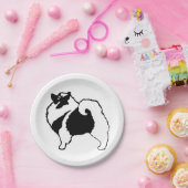 Keeshond Graphics - Niedliche Original Dog Art Pappteller (Party)