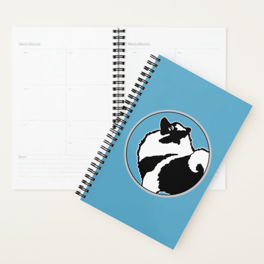 Keeshond Graphics - Niedliche Original Dog Art Planer (Anzeige)