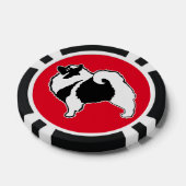 Keeshond Graphics - Niedliche Original Dog Art Pokerchips (Einzeln)