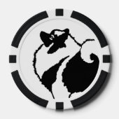 Keeshond Graphics - Niedliche Original Dog Art Pokerchips (Vorderseite)