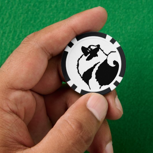 Keeshond Graphics - Niedliche Original Dog Art Pokerchips (Hand)