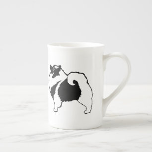 Keeshond Graphics - Niedliche Original Dog Art Porzellantasse