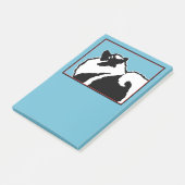 Keeshond Graphics - Niedliche Original Dog Art Post-it Klebezettel (angewinkelt)