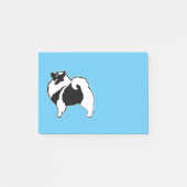 Keeshond Graphics - Niedliche Original Dog Art Post-it Klebezettel (Vorderseite)