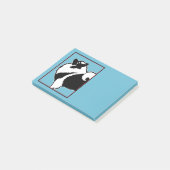 Keeshond Graphics - Niedliche Original Dog Art Post-it Klebezettel (angewinkelt)