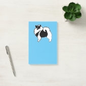 Keeshond Graphics - Niedliche Original Dog Art Post-it Klebezettel (Büro)