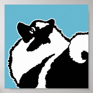 Keeshond Graphics - Niedliche Original Dog Art Poster
