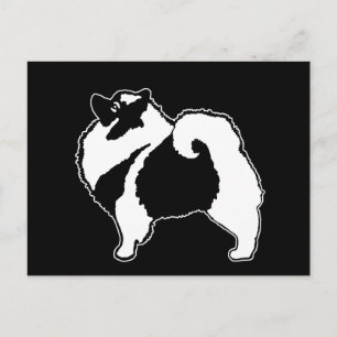 Keeshond Graphics - Niedliche Original Dog Art Postkarte