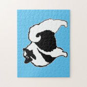 Keeshond Graphics - Niedliche Original Dog Art Puzzle (Vertikal)