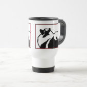 Keeshond Graphics - Niedliche Original Dog Art Reisebecher (VorderseiteRechts)
