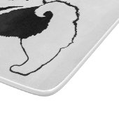 Keeshond Graphics - Niedliche Original Dog Art Schneidebrett (Ecke)