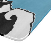 Keeshond Graphics - Niedliche Original Dog Art Schneidebrett (Ecke)