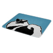 Keeshond Graphics - Niedliche Original Dog Art Schneidebrett (Ecke)