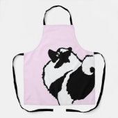 Keeshond Graphics - Niedliche Original Dog Art Schürze (Vorderseite)