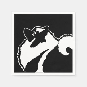 Keeshond Graphics - Niedliche Original Dog Art Serviette