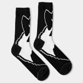 Keeshond Graphics - Niedliche Original Dog Art Socken (Rechts)