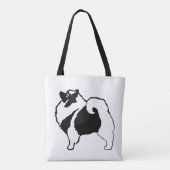 Keeshond Graphics - Niedliche Original Dog Art Tasche (Rückseite)