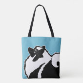 Keeshond Graphics - Niedliche Original Dog Art Tasche (Rückseite)