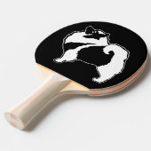 Keeshond Graphics - Niedliche Original Dog Art Tischtennis Schläger (Vorderseite)