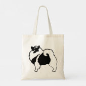 Keeshond Graphics - Niedliche Original Dog Art Tragetasche (Rückseite)