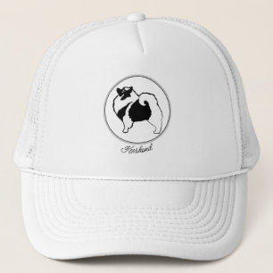 Keeshond Graphics - Niedliche Original Dog Art Truckerkappe