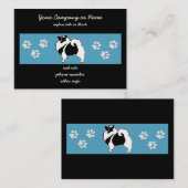 Keeshond Graphics - Niedliche Original Dog Art Visitenkarte (Vorne/Hinten)