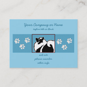 Keeshond Graphics - Niedliche Original Dog Art Visitenkarte