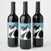 Keeshond Graphics - Niedliche Original Dog Art Weinetikett (Flaschen)