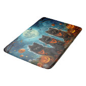 Keeshond Halloween Spooky Badematte (Schrägansicht)