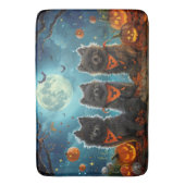 Keeshond Halloween Spooky Badematte (Vorderseite Vertikal)