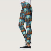 Keeshond Halloween Spooky Leggings (Links)