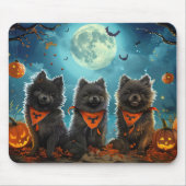 Keeshond Halloween Spooky Mousepad (Vorne)
