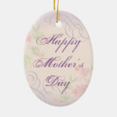 Keeshond Heart Mama Keramik Ornament (Hinten)