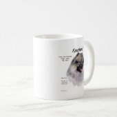 Keeshond History Design Kaffeetasse (VorderseiteRechts)