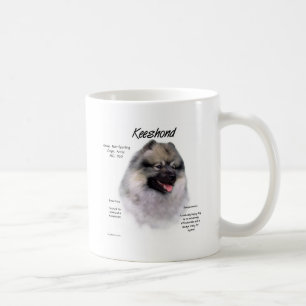 Keeshond History Design Kaffeetasse