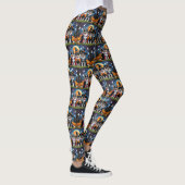 Keeshond Hogs Pumpkin Halloween Funny Leggings (Rechts)